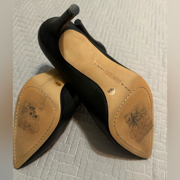 Vince Camuto High Heels Womens 9.5M/39.5 Black Leather Slip On - Picture 5 of 6